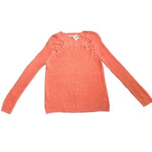 Love more sweater medium. Sundance catalog. Peach/Pink
